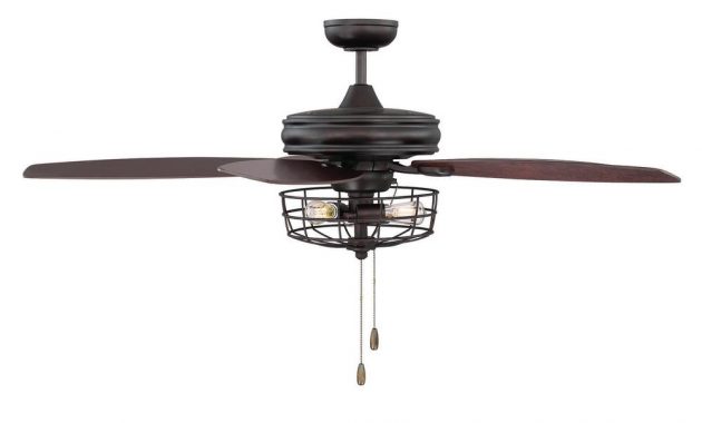 Filament Design 52 In Oil Rubbed Bronze Ceiling Fan With Metal Wire inside dimensions 1000 X 1000