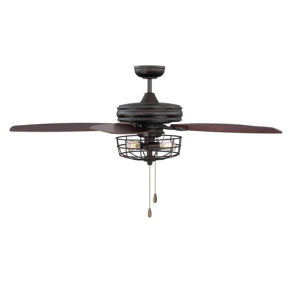 Filament Design 52 In Oil Rubbed Bronze Ceiling Fan With Metal Wire inside dimensions 1000 X 1000