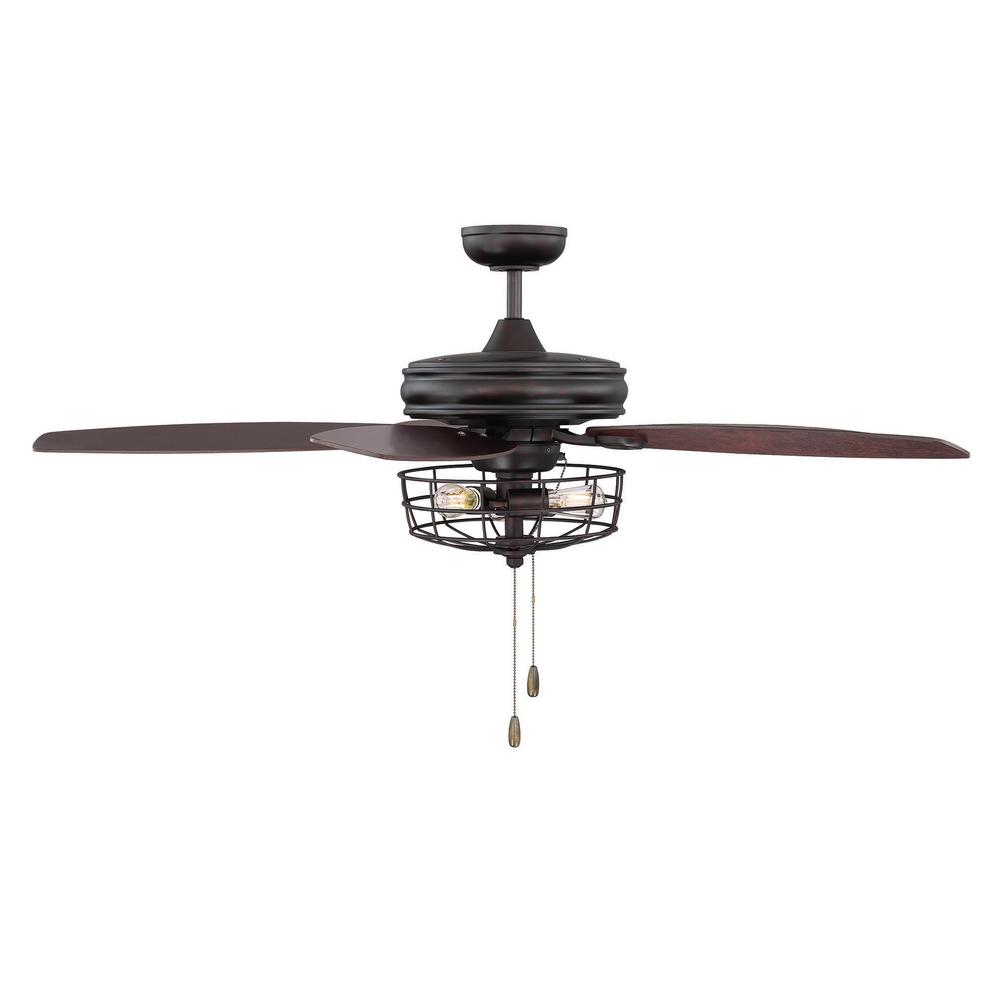 Filament Design 52 In Oil Rubbed Bronze Ceiling Fan With Metal Wire inside proportions 1000 X 1000