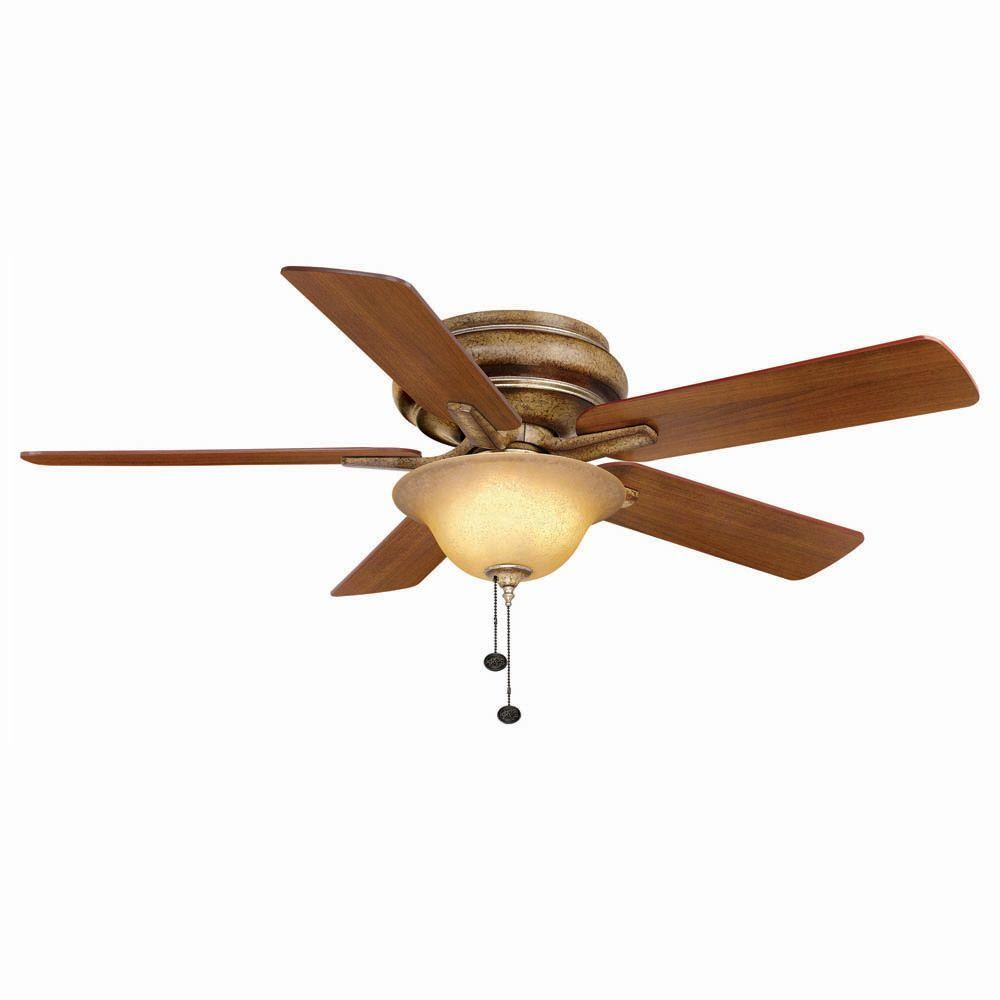 Hampton Bay Bay Island 52 In Indoor Desert Patina Ceiling Fan With with sizing 1000 X 1000