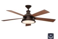 Hampton Bay Marlton 52 In Indoor Oil Rubbed Bronze Ceiling Fan With for size 1000 X 1000