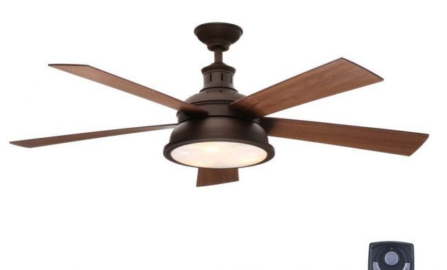 Hampton Bay Marlton 52 In Indoor Oil Rubbed Bronze Ceiling Fan With for size 1000 X 1000