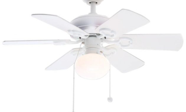 Hampton Bay Minuet Iii 36 In Indoor White Ceiling Fan With Light pertaining to measurements 1000 X 1000