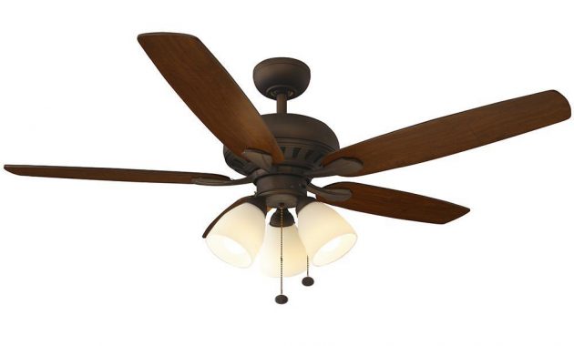 Hampton Bay Rockport 52 In Led Oil Rubbed Bronze Ceiling Fan With pertaining to dimensions 1000 X 1000