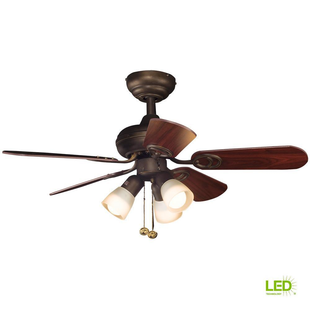 Hampton Bay San Marino 36 In Led Indoor Oil Rubbed Bronze Ceiling throughout size 1000 X 1000