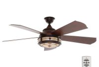 Hampton Bay Savona 52 In Indoor Weathered Bronze Ceiling Fan With in proportions 1000 X 1000