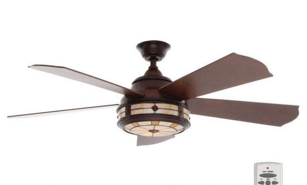 Hampton Bay Savona 52 In Indoor Weathered Bronze Ceiling Fan With in proportions 1000 X 1000