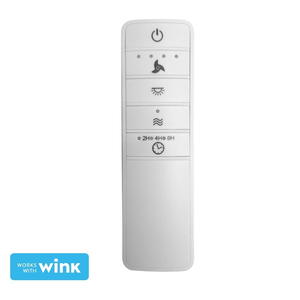 Hampton Bay Universal Wink Enabled White Ceiling Fan Premier Remote for dimensions 1000 X 1000