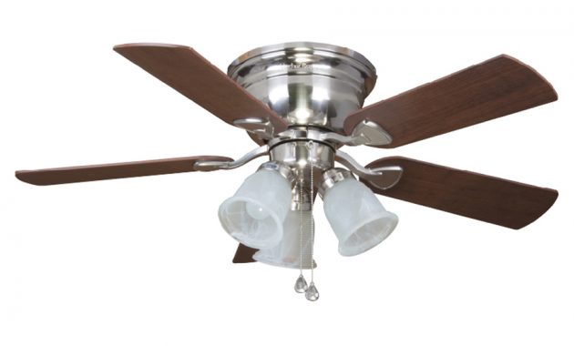 Harbor Breeze Centreville 42 In Brushed Nickel Led Indoor Flush within sizing 900 X 900
