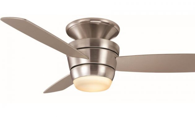 Harbor Breeze Mazon 44 In Brushed Nickel Indoor Flush Mount Ceiling pertaining to size 900 X 900