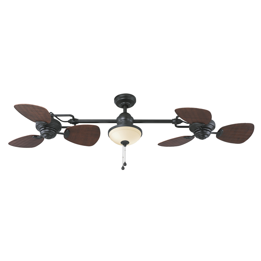 Harbor Breeze Twin Breeze Ii 74 In Oil Rubbed Bronze Indooroutdoor for measurements 900 X 900