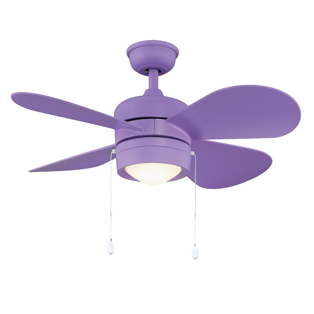 Home Decorators Collection Padgette 36 In Led Purple Ceiling Fan throughout measurements 1000 X 1000