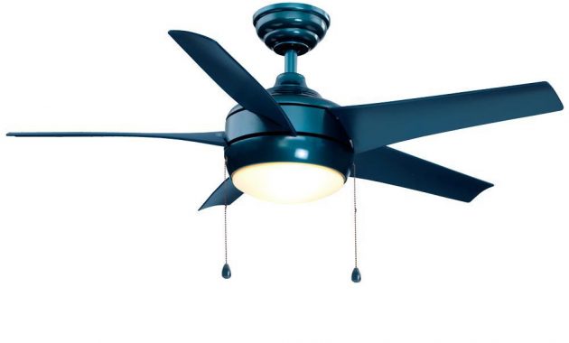 Home Decorators Collection Windward 44 In Led Blue Ceiling Fan With regarding dimensions 1000 X 1000