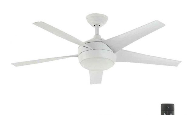 Home Decorators Collection Windward Iv 52 In Led Indoor Matte White intended for dimensions 1000 X 1000