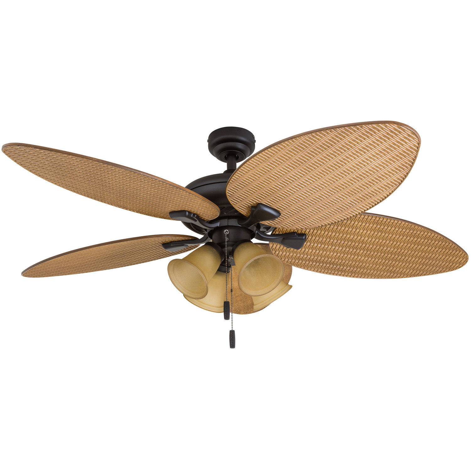 Honeywell 52 Palm Valley Tropical 5 Blade Led Ceiling Fan Reviews within measurements 1500 X 1500