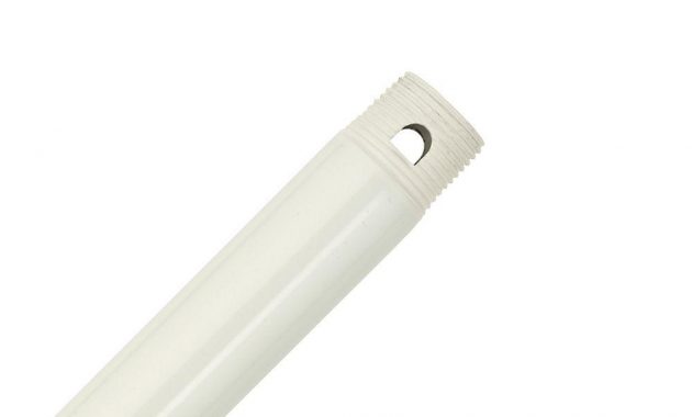 Hunter 24 In Original White Double Threaded Extension Downrod For regarding proportions 1000 X 1000