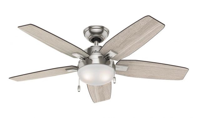 Hunter Antero 46 In Led Indoor Brushed Nickel Ceiling Fan With for measurements 1000 X 1000