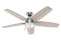 Hunter Antero 54 In Led Indoor Brushed Nickel Ceiling Fan With intended for sizing 1000 X 1000