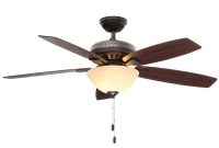 Hunter Banyan 52 In Indoor New Bronze Ceiling Fan With Light 53176 with regard to size 1000 X 1000