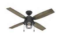 Hunter Barnes Bay 52 In Led Indooroutdoor Natural Iron Ceiling Fan with measurements 1000 X 1000