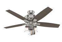 Hunter Bennett 52 In Led Indoor Brushed Nickel Ceiling Fan With 3 inside size 1000 X 1000