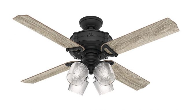 Hunter Brunswick 52 In Led Indoor Natural Iron Ceiling Fan With inside size 1000 X 1000