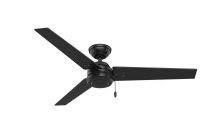 Hunter Cassius 52 In Indooroutdoor Matte Black Ceiling Fan 59264 intended for proportions 1000 X 1000