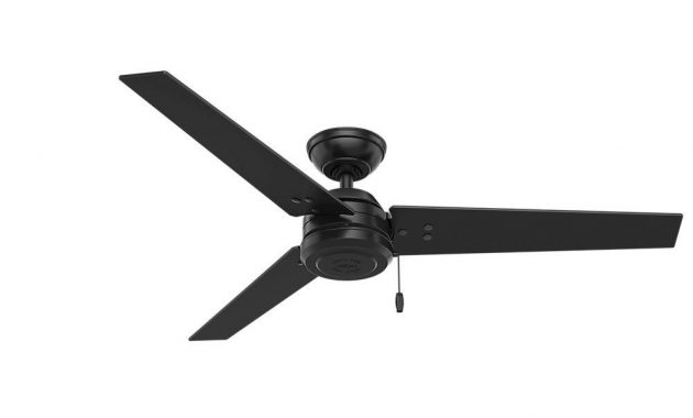 Hunter Cassius 52 In Indooroutdoor Matte Black Ceiling Fan 59264 intended for proportions 1000 X 1000