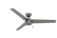 Hunter Cassius 52 In Indooroutdoor Matte Silver Ceiling Fan 59262 pertaining to measurements 1000 X 1000