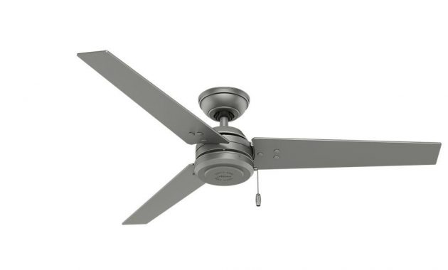 Hunter Cassius 52 In Indooroutdoor Matte Silver Ceiling Fan 59262 pertaining to measurements 1000 X 1000