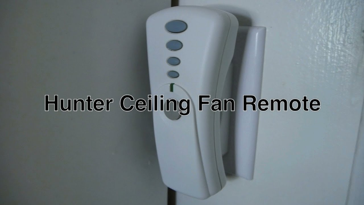 Hunter Ceiling Fan Remote Control With Light Speed Buttons in dimensions 1280 X 720