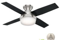 Hunter Dempsey 44 In Low Profile Led Indoor Brushed Nickel Ceiling for sizing 1000 X 1000