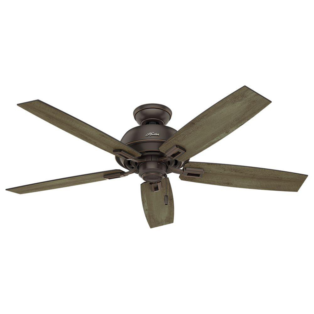 Hunter Donegan 52 In Indooroutdoor Onyx Bengal Bronze Ceiling Fan regarding proportions 1000 X 1000