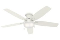 Hunter Duncan 52 In Led Indoor Fresh White Flush Mount Ceiling Fan pertaining to dimensions 1000 X 1000