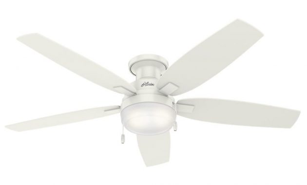Hunter Duncan 52 In Led Indoor Fresh White Flush Mount Ceiling Fan with size 1000 X 1000