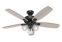 Hunter Highbury Ii 52 In Led Indoor Matte Black Ceiling Fan With throughout dimensions 1000 X 1000