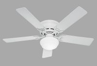 Hunter Low Profile Iii Plus 52 In Indoor White Ceiling Fan With in proportions 1000 X 1000