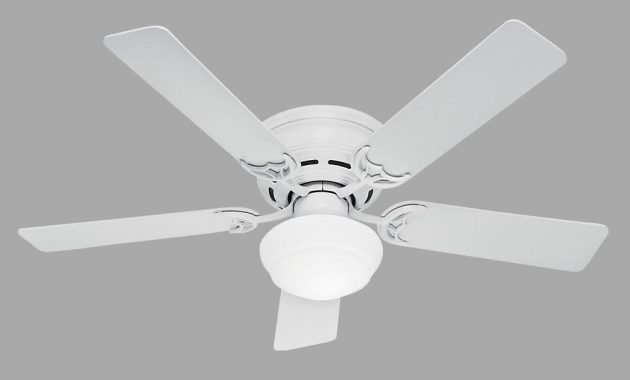 Hunter Low Profile Iii Plus 52 In Indoor White Ceiling Fan With in proportions 1000 X 1000