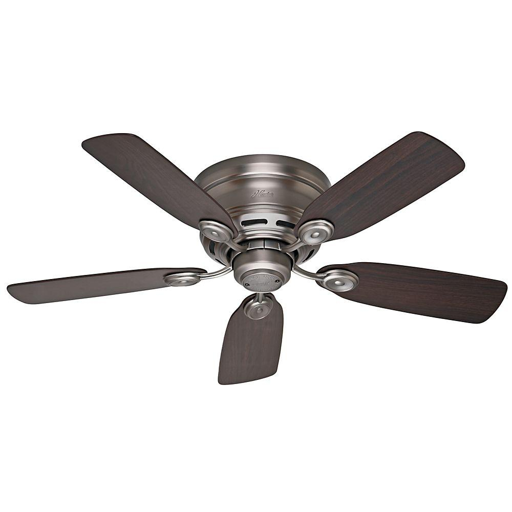 Hunter Low Profile Iv 42 In Indoor Antique Pewter Ceiling Fan 51060 in measurements 1000 X 1000