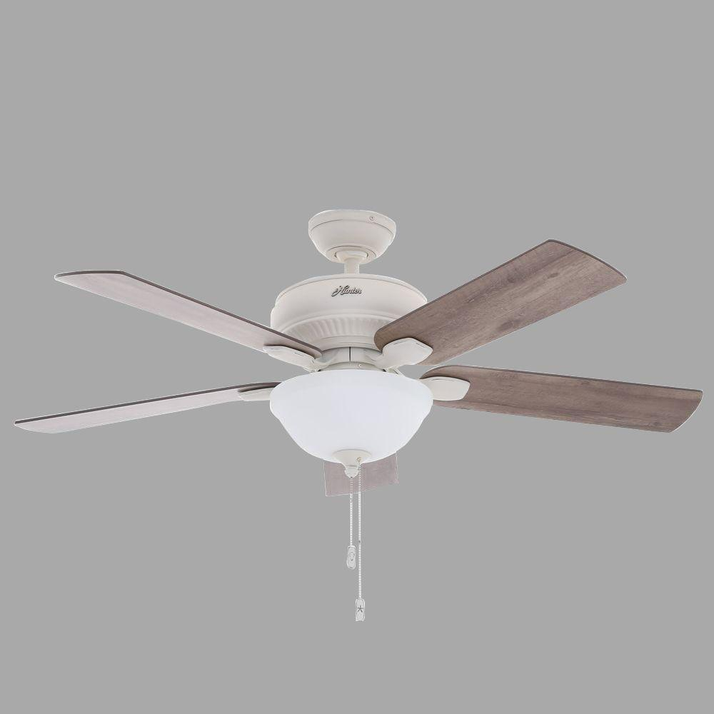 Hunter Matheston 52 In Indooroutdoor Cottage White Ceiling Fan throughout measurements 1000 X 1000