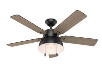 Hunter Mill Valley 52 In Led Indooroutdoor Matte Black Ceiling Fan with size 1000 X 1000