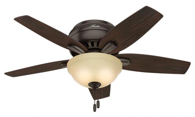 Hunter Newsome 42 In Indoor Low Profile Premier Bronze Ceiling Fan within measurements 1000 X 1000