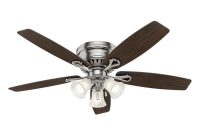 Hunter Oakhurst 52 In Led Indoor Low Profile Brushed Nickel Ceiling in proportions 1000 X 1000