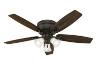 Hunter Oakhurst 52 In Led Indoor Low Profile New Bronze Ceiling Fan inside size 1000 X 1000