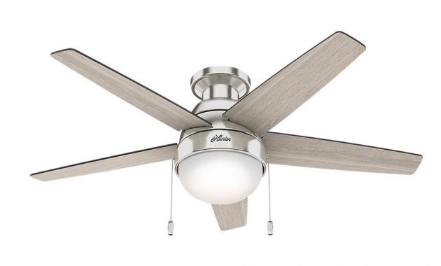 Hunter Parmer 46 In Led Indoor Brushed Nickel Flush Mount Ceiling pertaining to sizing 1000 X 1000