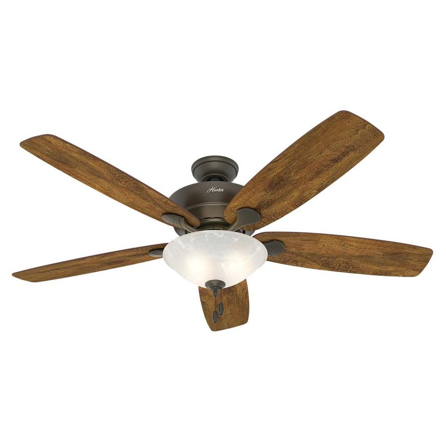 Hunter Regalia Ii 60 In New Bronze Led Indoor Ceiling Fan With Light inside size 900 X 900