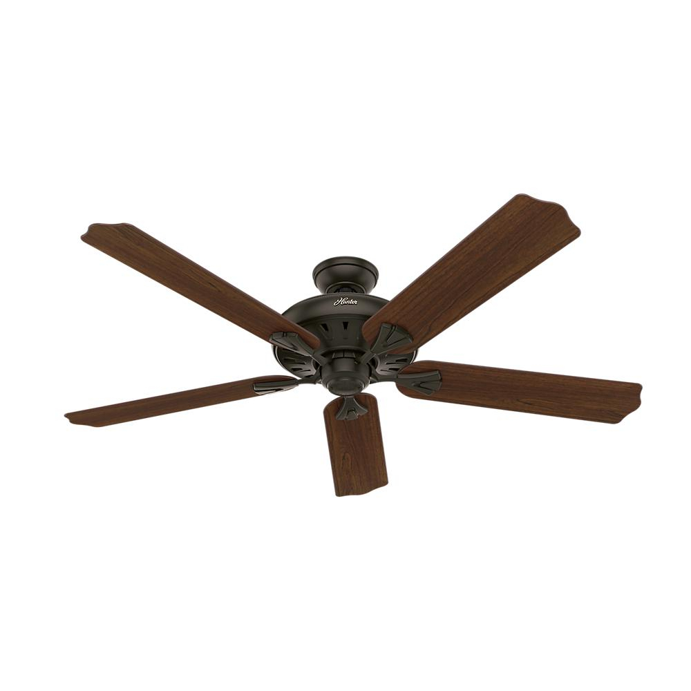 Hunter Royal Oak 60 In Indoor New Bronze Ceiling Fan With Remote for size 1000 X 1000