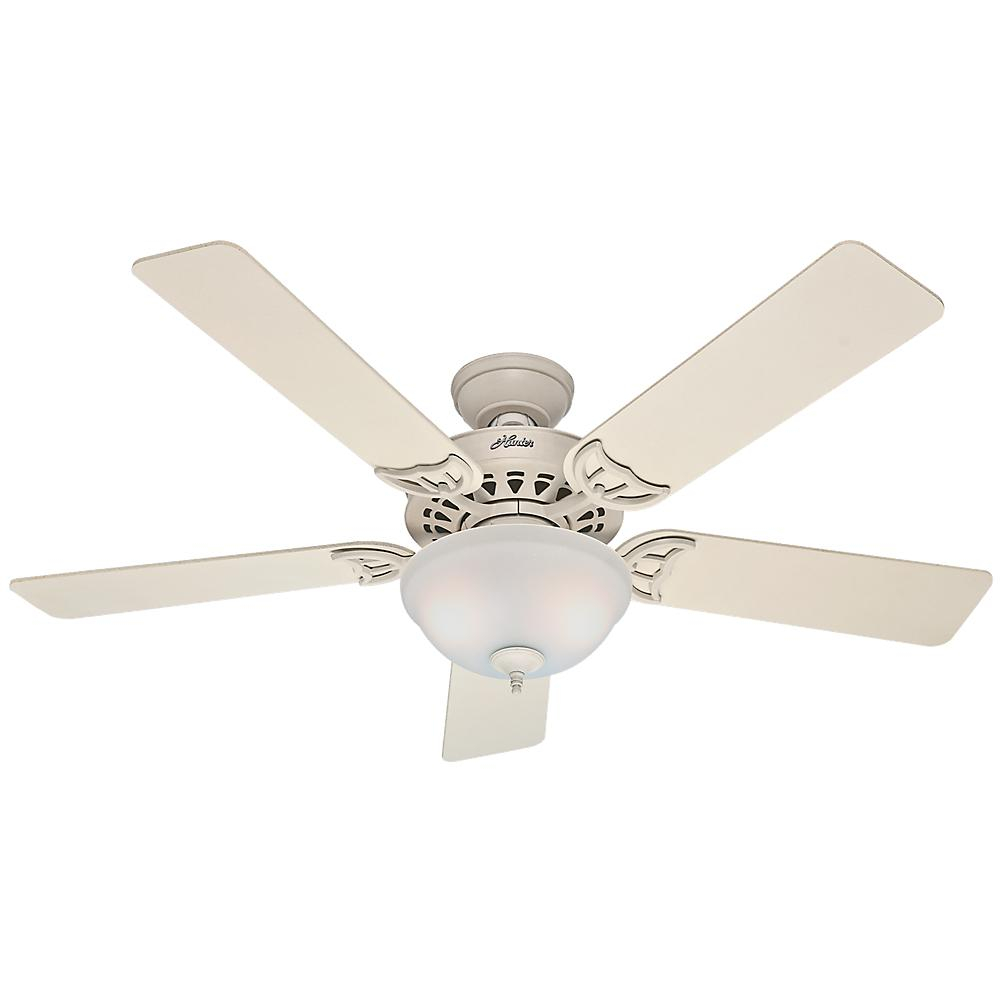 Hunter Sonora 52 In Indoor White Ceiling Fan French Vanilla With regarding proportions 1000 X 1000