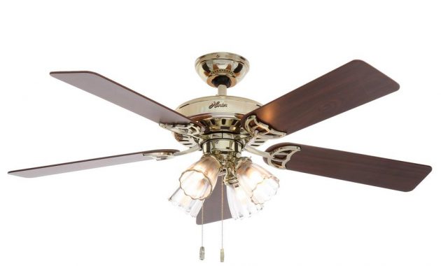 Hunter Studio Series 52 In Indoor Bright Brass Ceiling Fan With pertaining to sizing 1000 X 1000