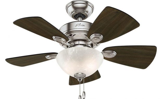 Hunter Watson 34 In Indoor Brushed Nickel Ceiling Fan With Light inside sizing 1000 X 1000